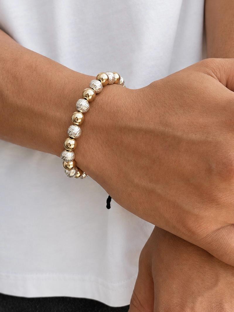 Pulsera Tejida en Balines #8 Hombre