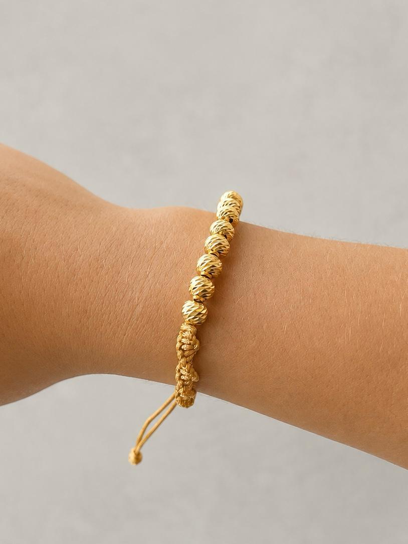 Pulsera Tejida en Balin #6 Diamantado Dama