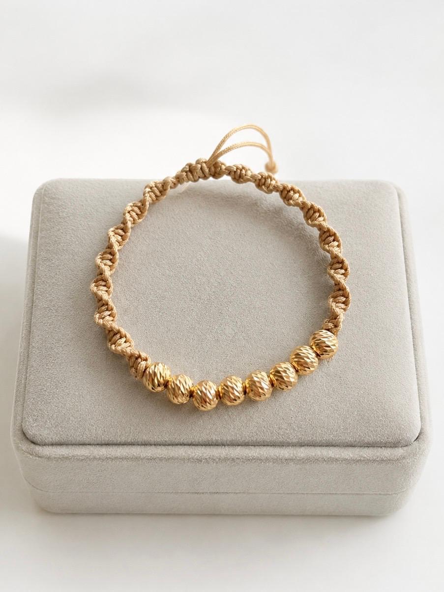 Pulsera Tejida en Balin #6 Diamantado Dama