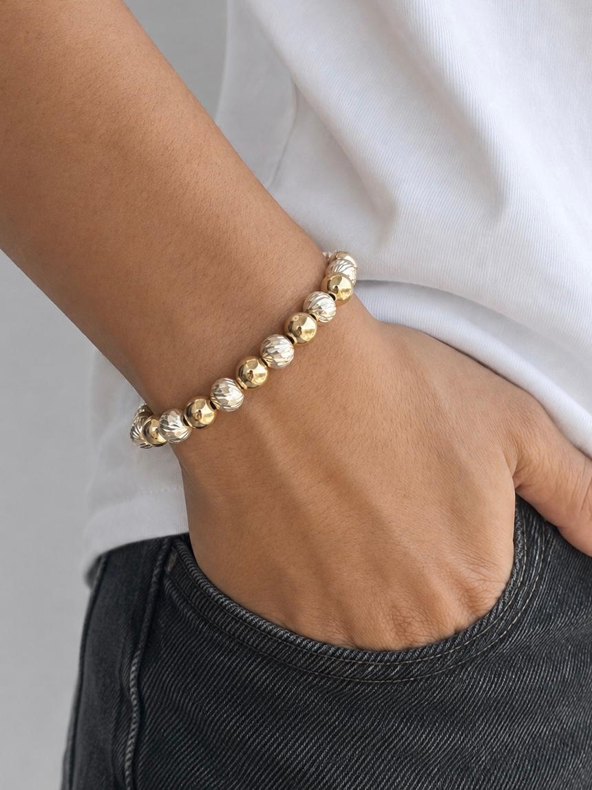 Pulsera Tejida en Balines #8 Hombre