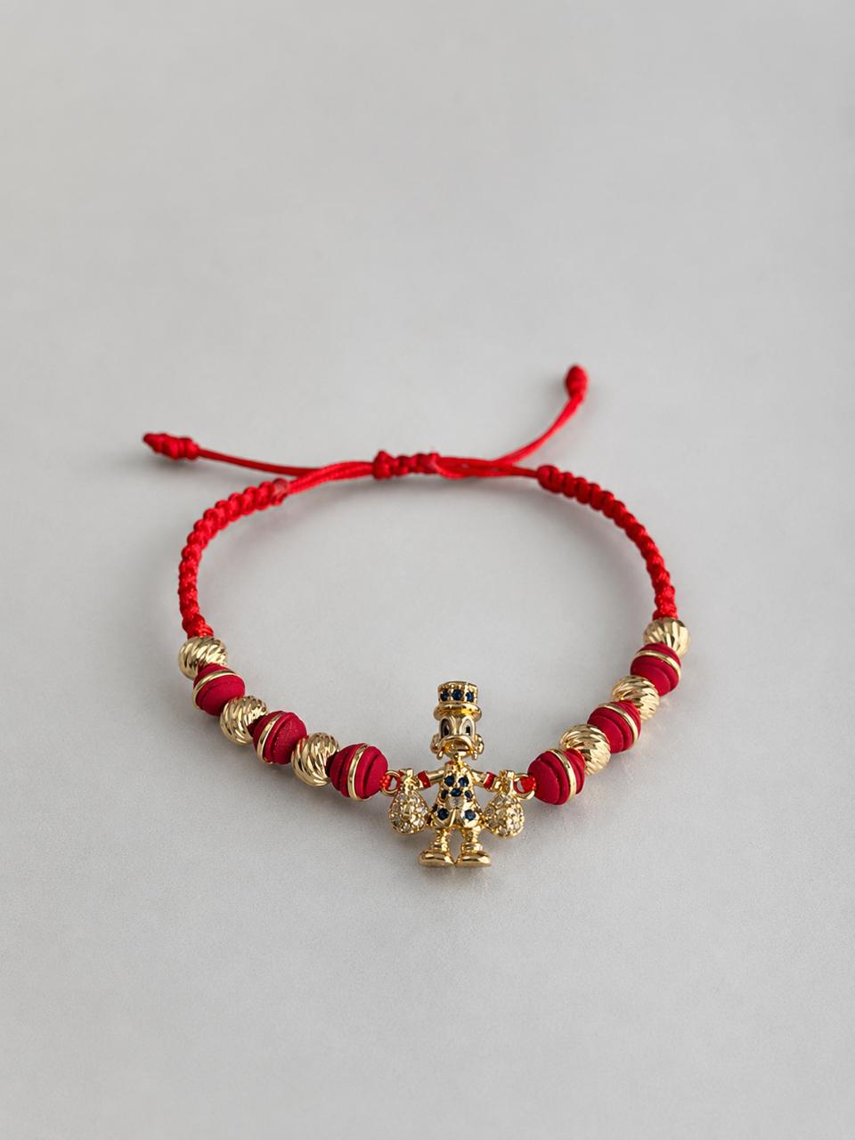 Pulsera Tejida Tio Rico con Balines #5 Diamantado Hombre